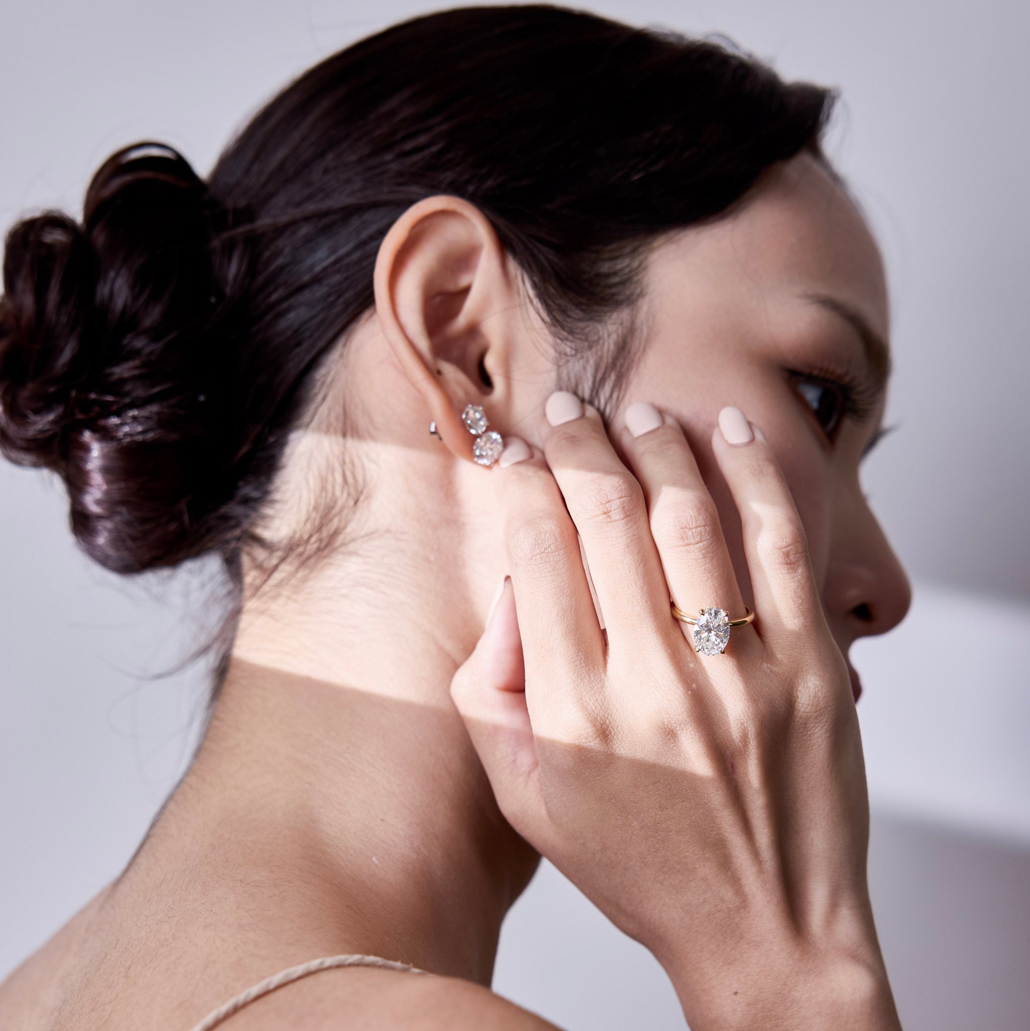 Round Brilliant Diamond Stud Earrings